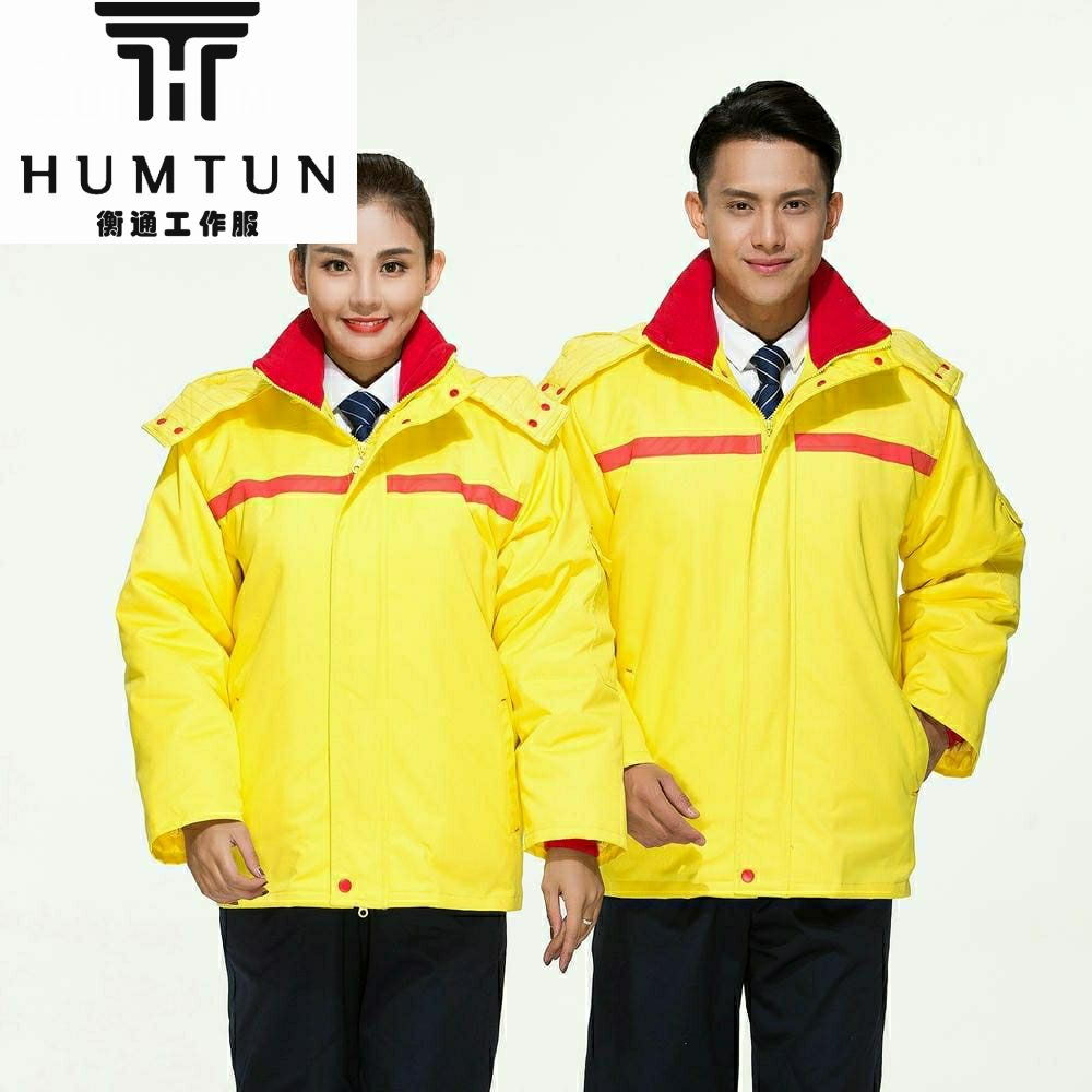 冬季防靜電全線卡 T/C棉衣可脫卸棉膽短款 工裝定制